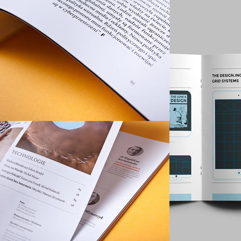 Custom Books Booklet Brochure Printing Magazine Comic Instruction Manual Catalogue For Advertising Company Business Soft Cover